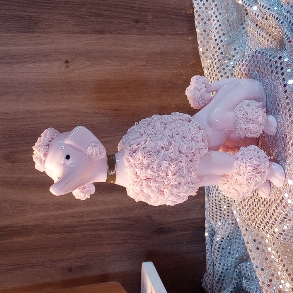COPY - Rare 9 " Mid Century Pink Spaghetti Poodle's